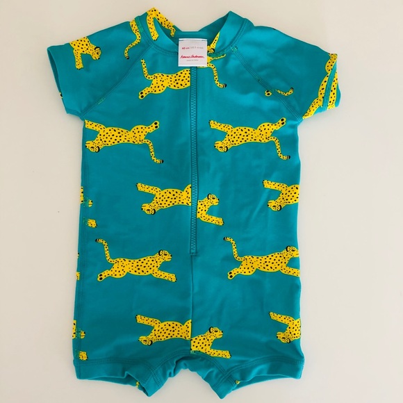 Hanna Andersson Other - Hanna Andersson Teal and Yellow Kids Swim One Piece